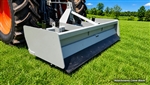 Heavy duty Tractor box scraper with lockable floating tailgate.