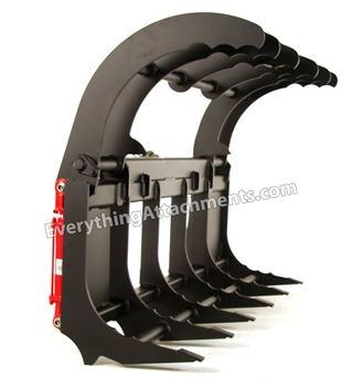 Large Compact Utility Tractor Wicked Root Rake Grapple
