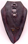 Everything Attachments replacement shovel point for furrowing attachment measures 6" W x 8 5/8" T overall.