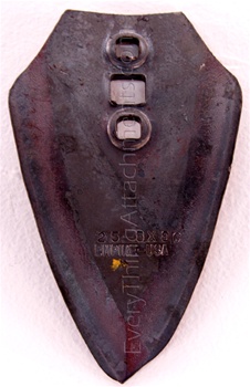 Everything Attachments replacement shovel point for furrowing attachment measures 6" W x 8 5/8" T overall.