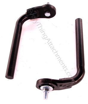 Pair of Everything Attachments L shaped C-tine Holders, Nuts and Bolts included to attach to Everything Attachments Garden Bedder
