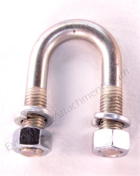 5/8" x 4" U-bolts for mounting C tine stem olders for side sweeps or hiller discs with 1-1/4" stems to Everything Attachments Garden Bedder