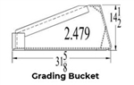 Custom loader bucket diagram