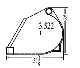 custom tractor loader bucket diagram